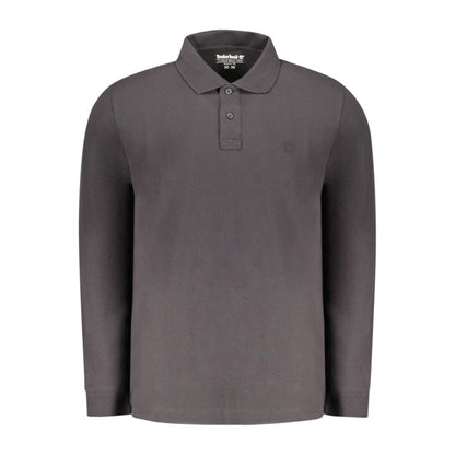 Timberland Nero Cotton Men's Polo