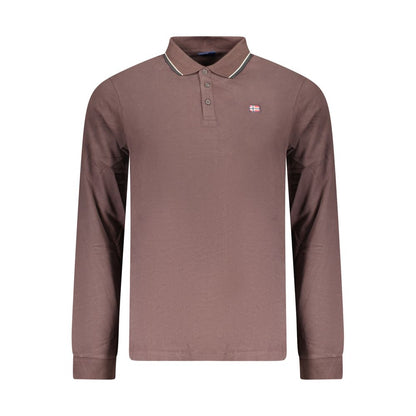 Norway 1963 Brown Cotton Mens Polo