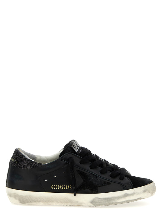 Golden Goose Black Leather Low Top Sneakers