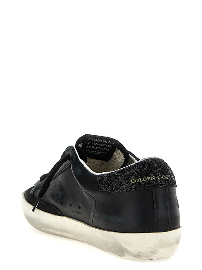 Golden Goose Black Leather Low Top Sneakers