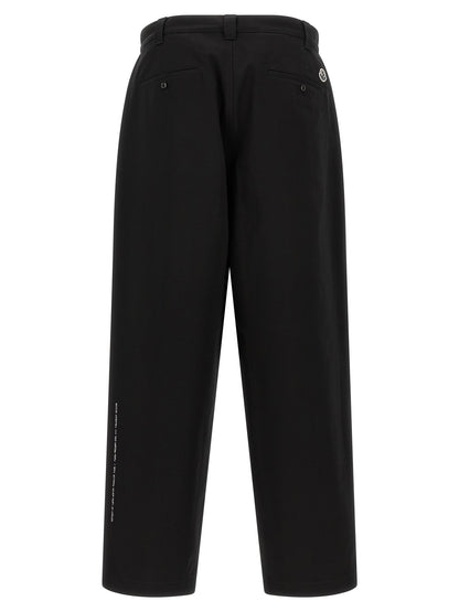 MONCLER GENIUS Black Cotton Casual Pants