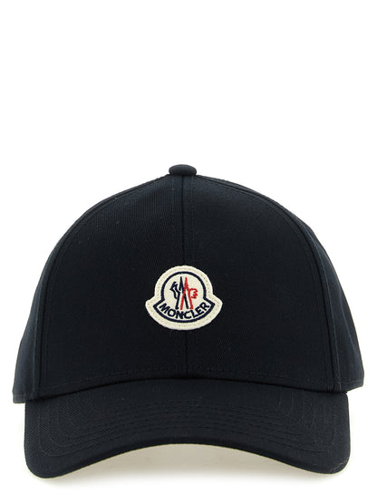 Moncler Black Cotton Cap (Baseball Hat)