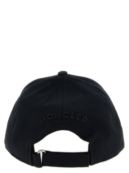 Moncler Black Cotton Cap (Baseball Hat)