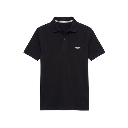 Baldinini Trend Black Cotton Men Polo