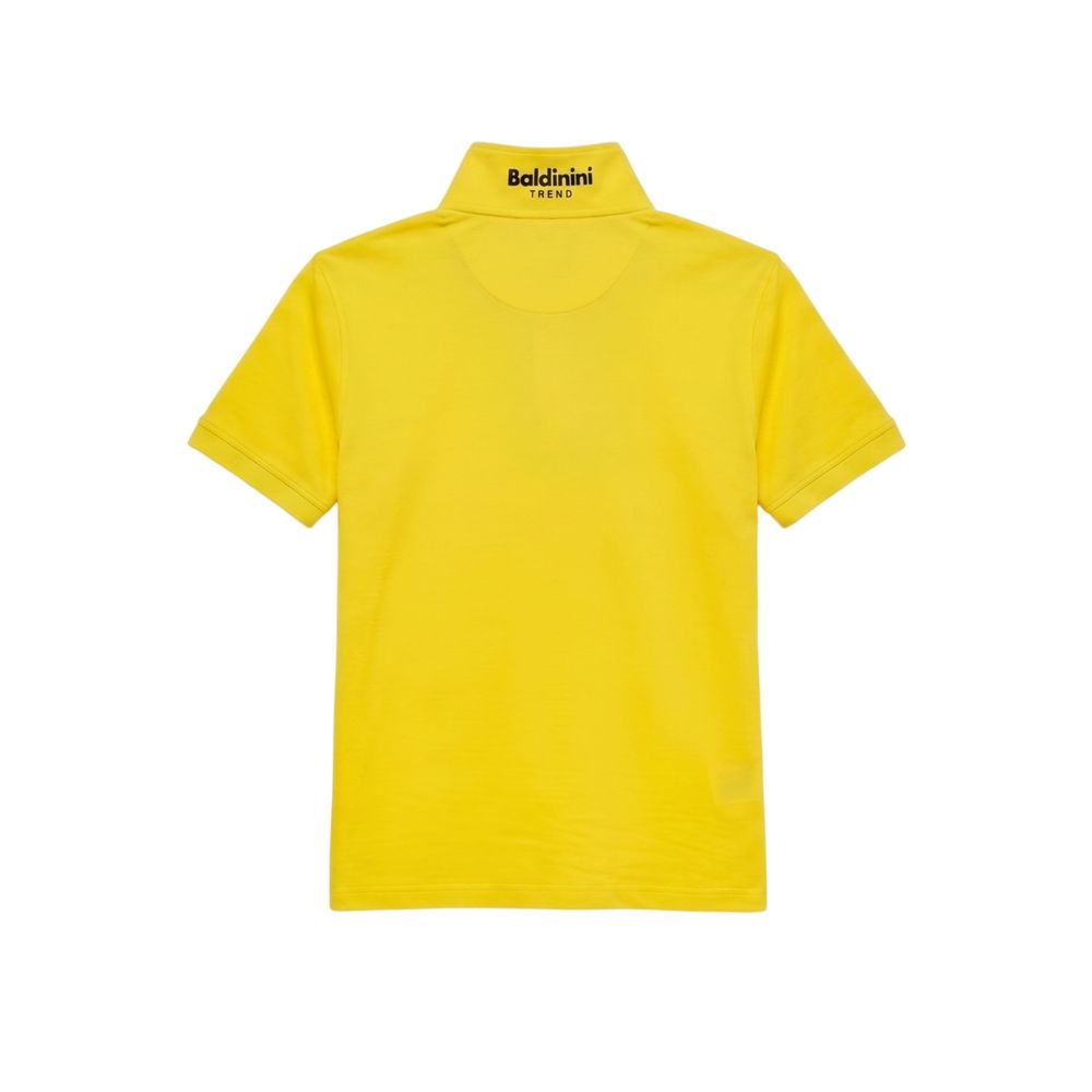 Baldinini Trend Yellow Cotton Men's Polo Shirt