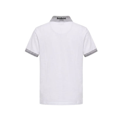 Baldinini Trend White Cotton Men Polo-Shirt