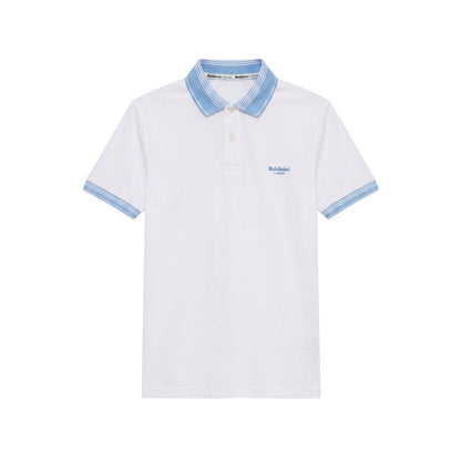 Baldinini Trend White Cotton Men Polo