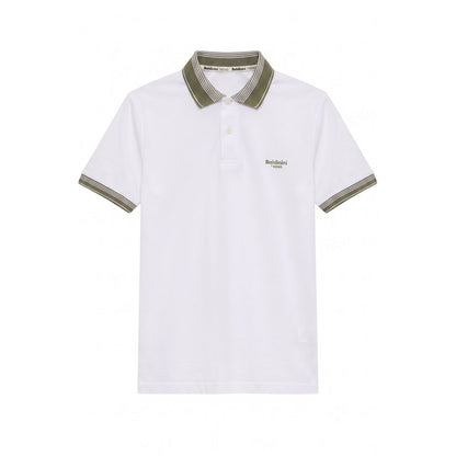 Baldinini Trend White Cotton Men Polo-Shirt