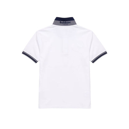 Baldinini Trend White Cotton Men Polo-Shirt