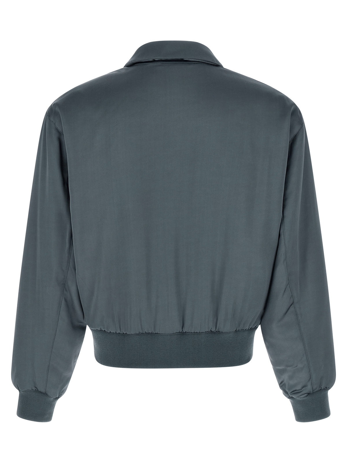 SECOND/LAYER Gray Viscose Bomber