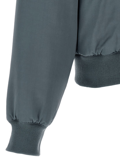 SECOND/LAYER Gray Viscose Bomber