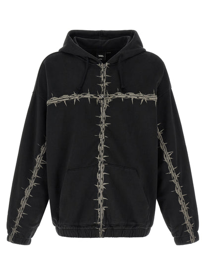 Vans Black Cotton Sweatshirt