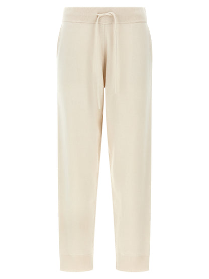 Yves Salomon White Wool Athletic Pants