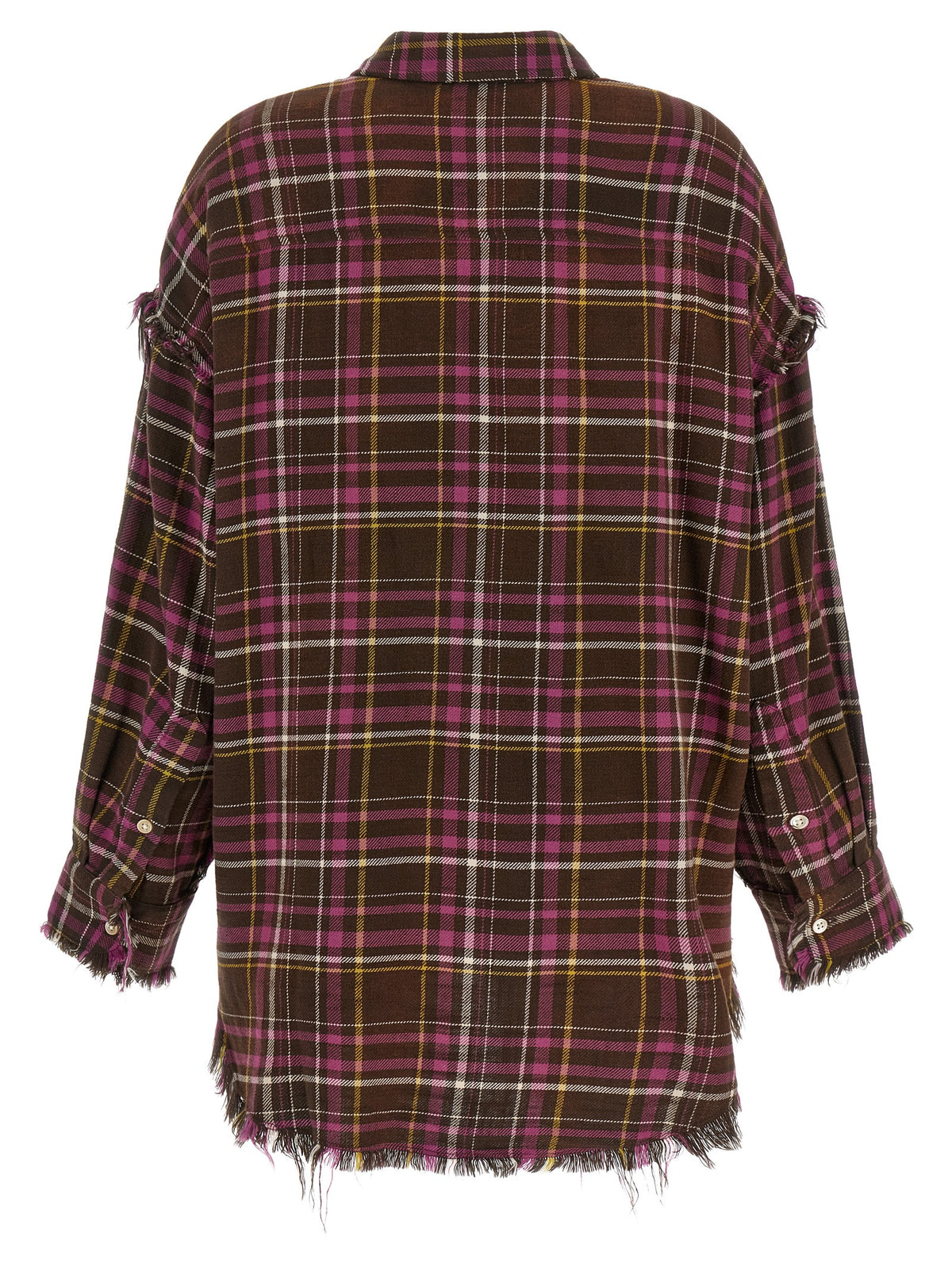 Blouse by R13 for women in cotton brown, multicolor, pink & tartan presents a discerning silhouette, showcasing a sophisticated and for a truly discerning finish.