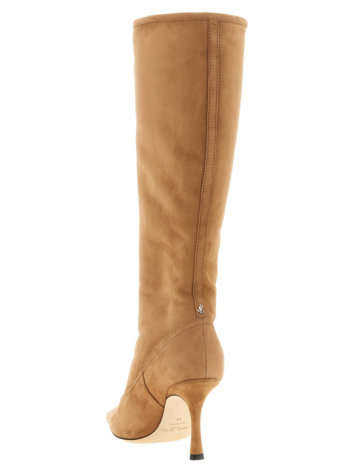 Jimmy Choo Beige Lamb Leather Over The Knee