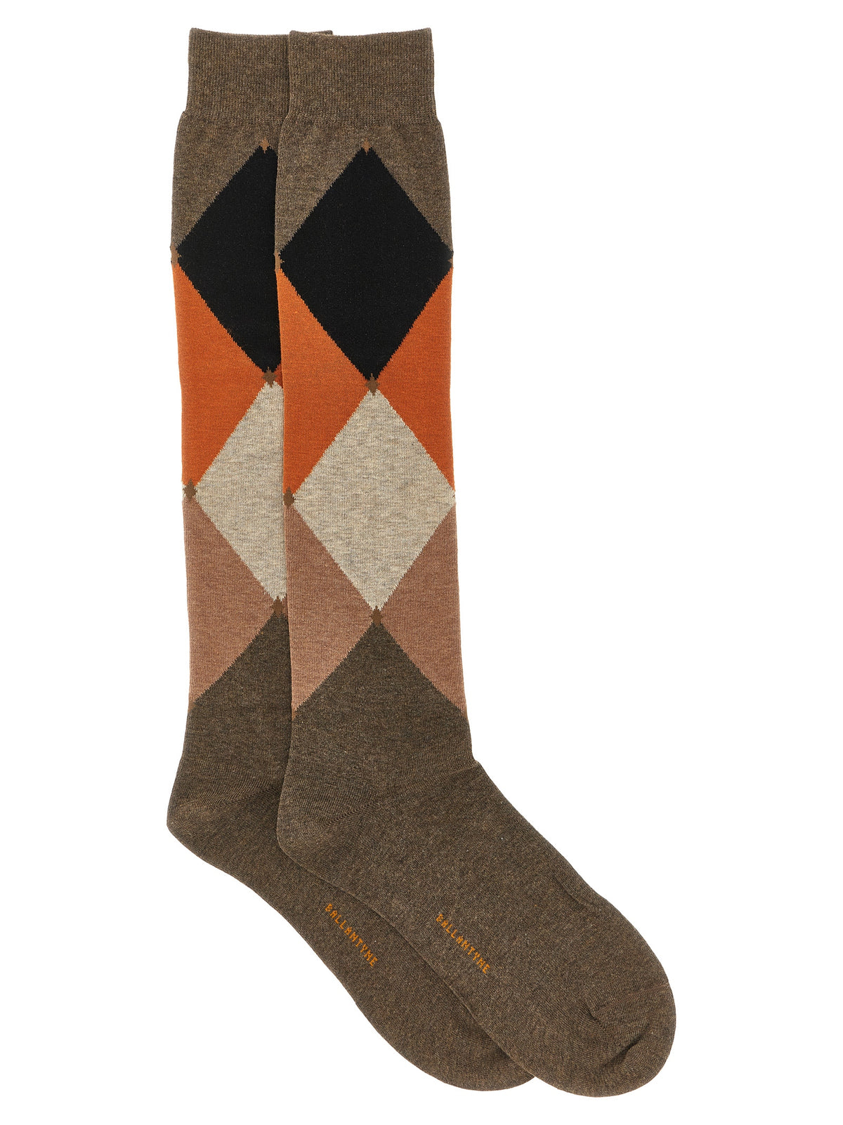 Ballantyne Brown Cotton Socks