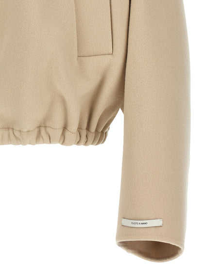 Sportmax Beige Wool Bomber