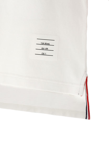 Thom Browne White Cotton Polo Shirt