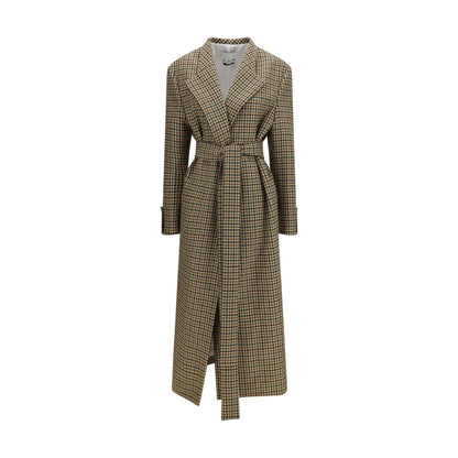 SA SU PHI Beige Wool Oves Aries Coat
