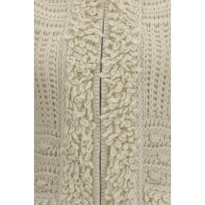 Fendi White Wool Oves Aries Sleeveless Jacket
