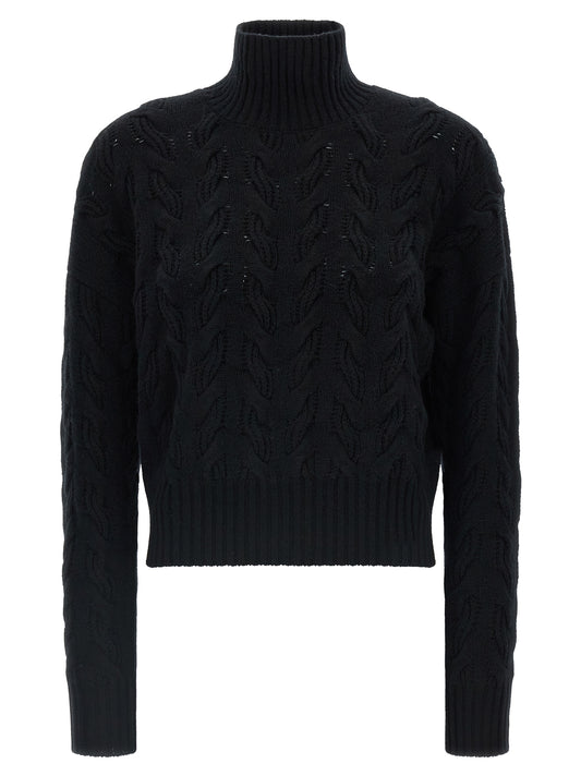 Max Mara Black Wool Cardigan