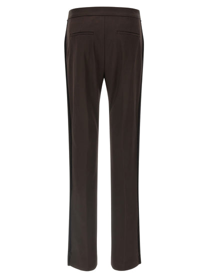 Sportmax Brown Virgin Wool Dress Pants