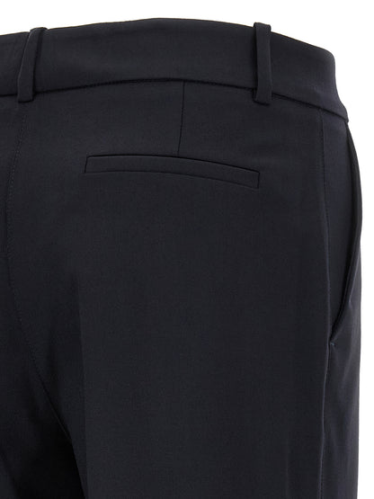 P.A.R.O.S.H. Black Virgin Wool Flared Pants