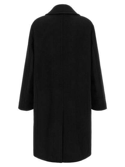 Fendi Black Virgin Wool Coat