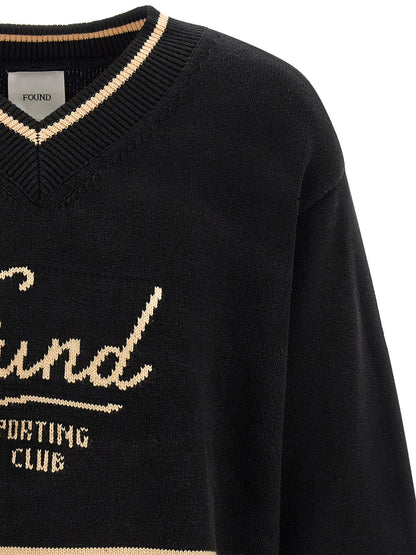 FOUND Black Cotton Cardigan