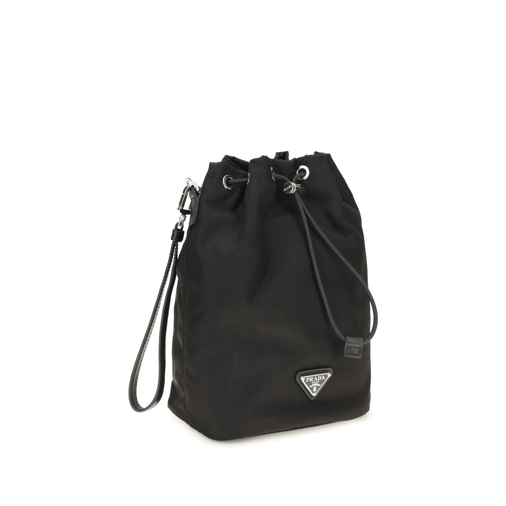Wallet by Prada for men in saffiano leather nylon & plastic black & signature presents a streamlined silhouette, showcasing the sophisticated design of the Saffiano Leather Nylon & Plastic Wallet collection with functional .