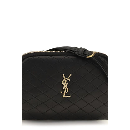 Saint Laurent Black Calf Leather Bos Taurus Shoulder Bag