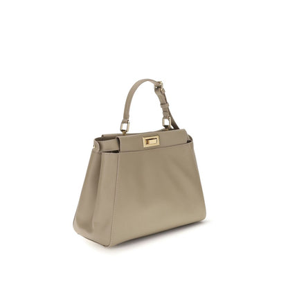 Small Shoulder Bag by Fendi for women in bos taurus calf grained leather beige, gold & signature features a enviable silhouette, showcasing a secure , ample , and enviable shoulder-strap, adjustable-strap & handle for a enviable finish.