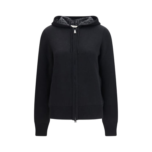 Fendi Black Cashmere Hoodie