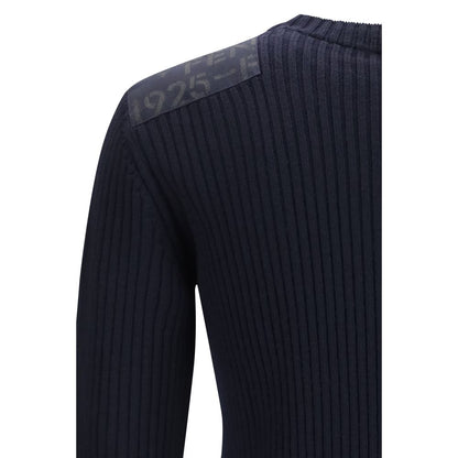 Fendi Blue Wool Oves Aries Sweatshirt