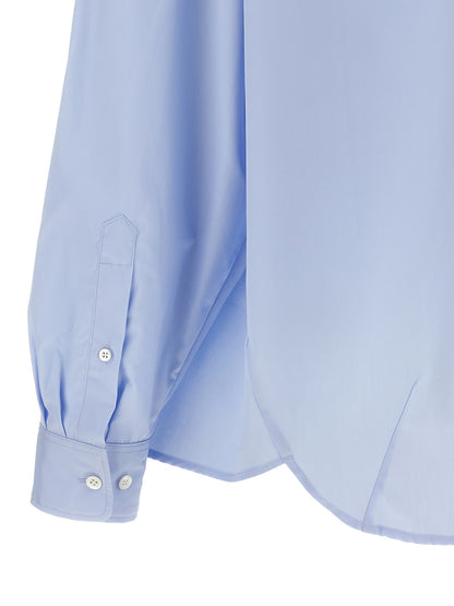 Blouse by Dries Van Noten for women in cotton light-blue features an polished silhouette, showcasing a sophisticated and detail for a truly polished finish.