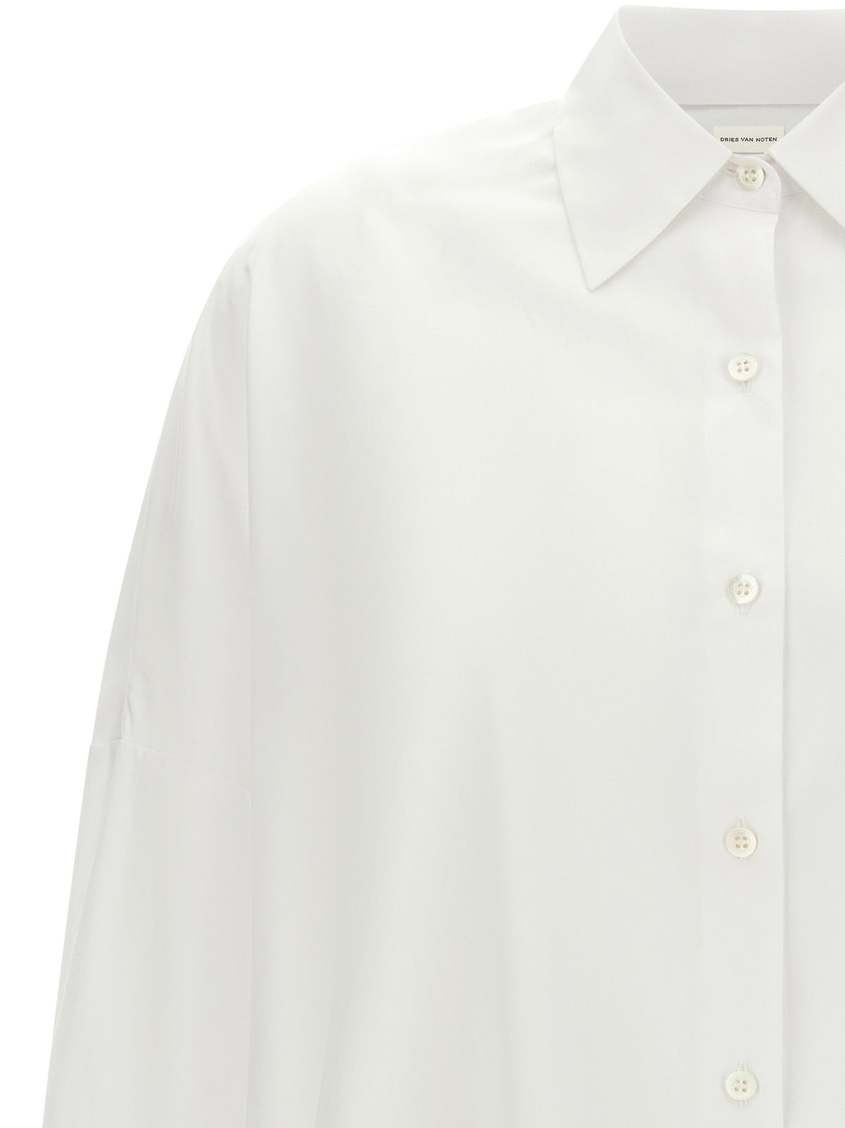 Dries Van Noten White Cotton Blouse