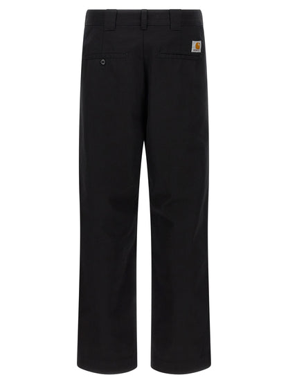 Carhartt Wip Black Polyester Casual Pants