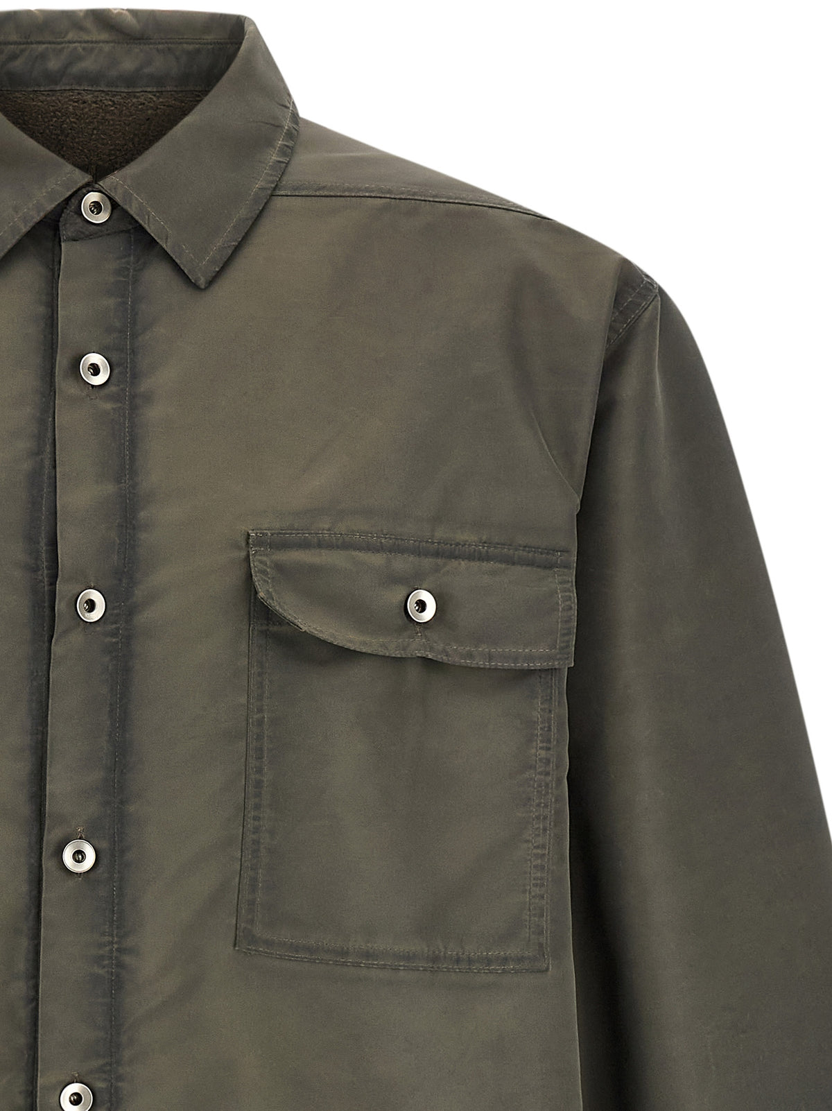 DRKSHDW Gray Nylon Full-Length Jacket