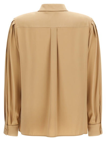 Max Mara Beige Silk Blouse