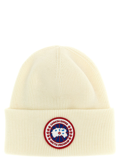 Canada Goose White Wool Beanie