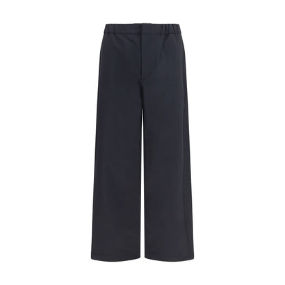 LAMINAR Black Nylon Casual Pants
