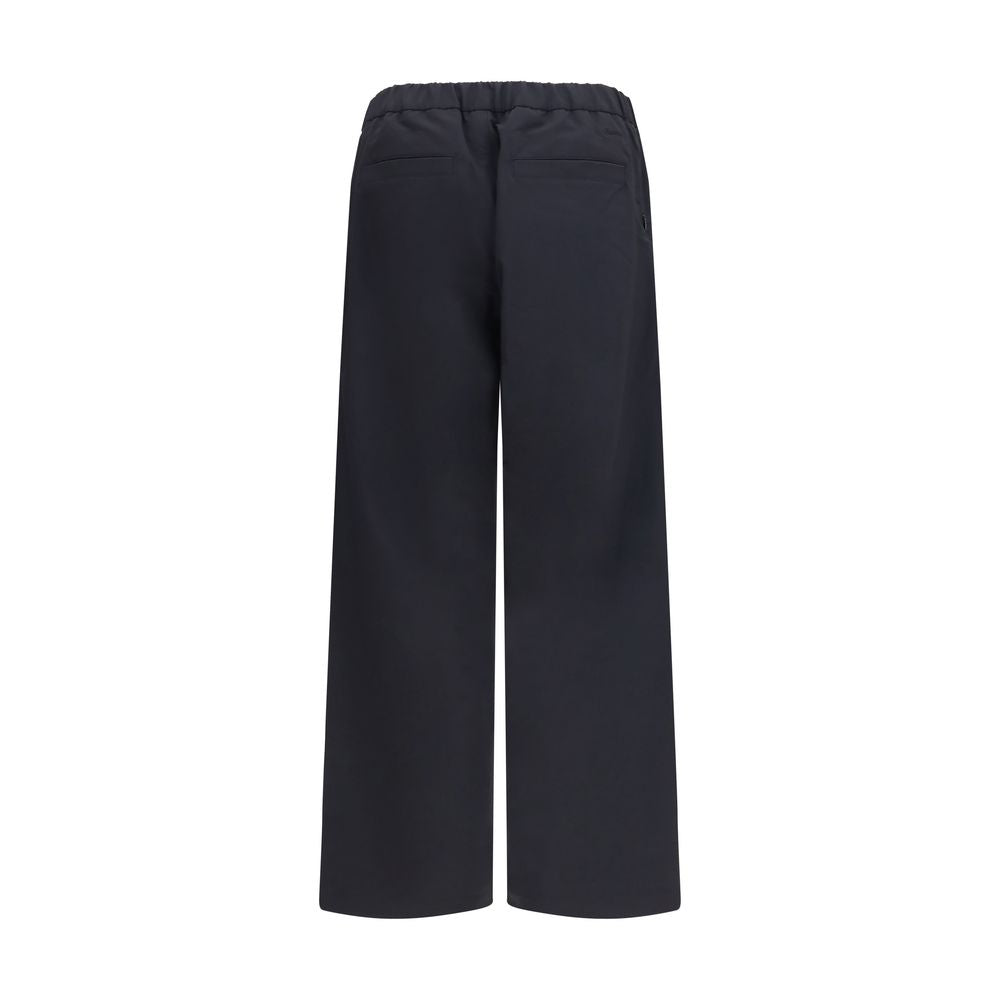 LAMINAR Black Nylon Casual Pants