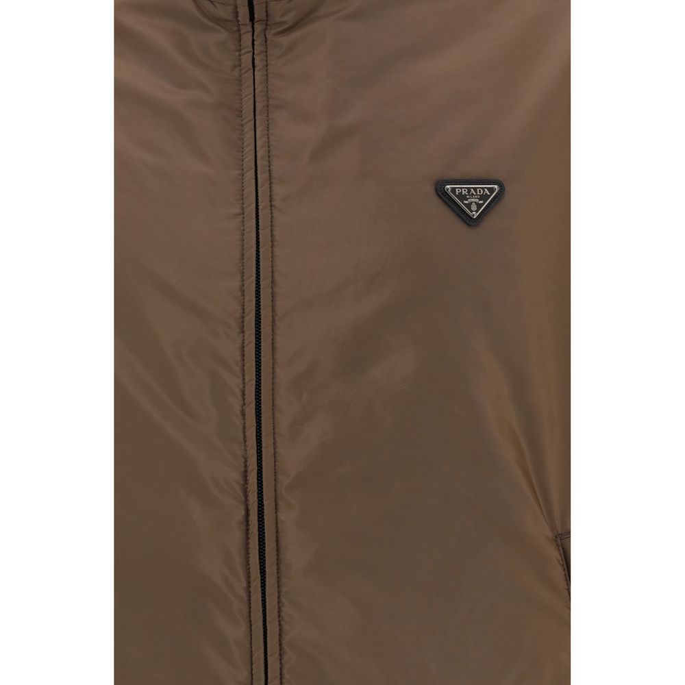 Prada Multicolor Recycled Polyamide Full-Length Jacket