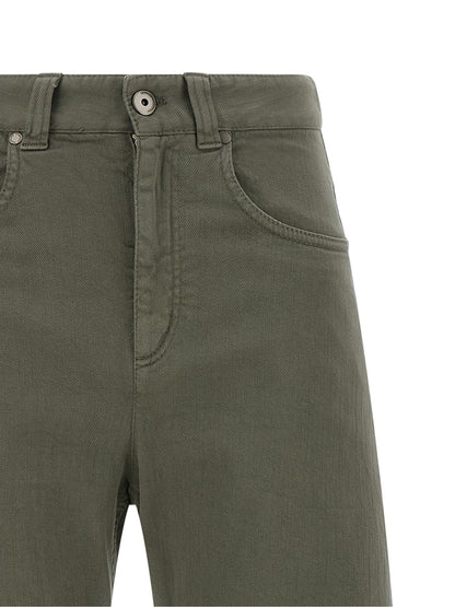 Brunello Cucinelli Bicolor Cotton Jeans Denim