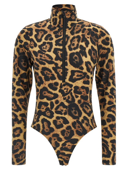 GOLDBERGH Brown Polyester Bodysuit