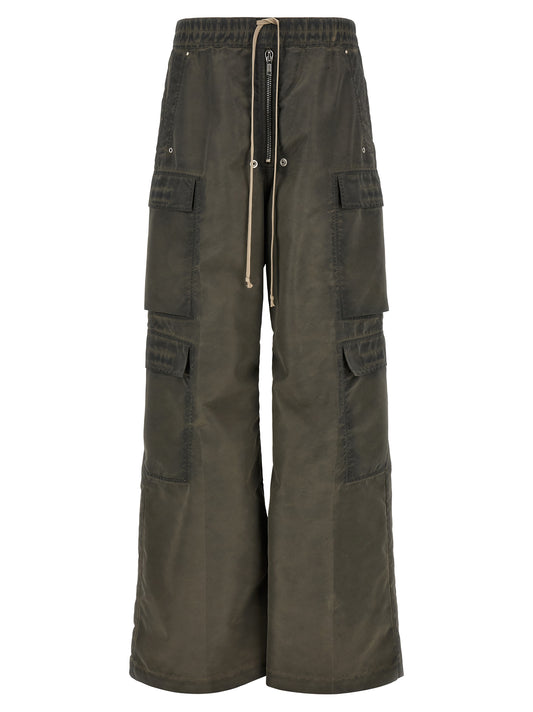 DRKSHDW Gray Nylon Cargo Pants
