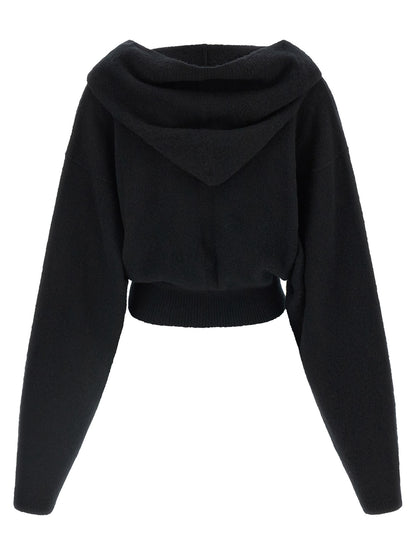 Rick Owens Black Cashmere Sweatshirt