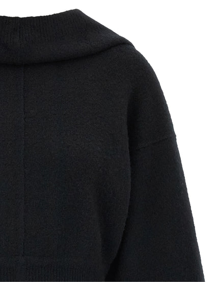 Rick Owens Black Cashmere Sweatshirt