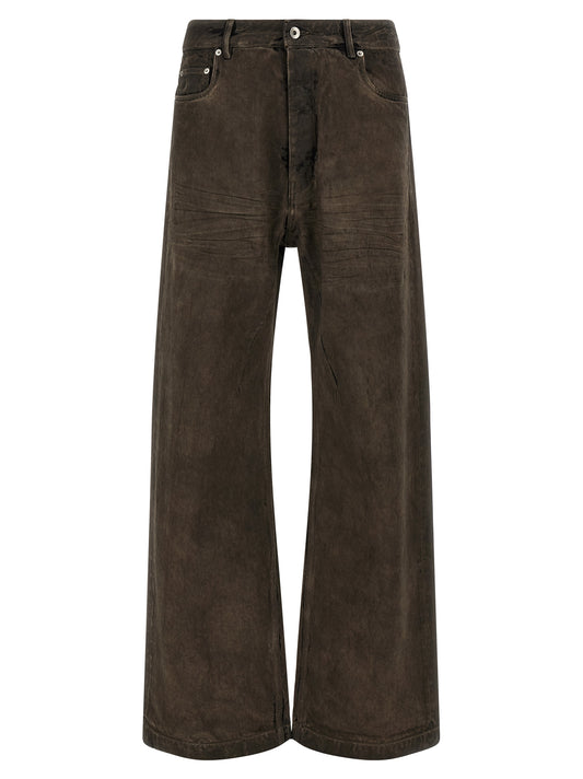 DRKSHDW Brown Cotton Relaxed Fit Jeans