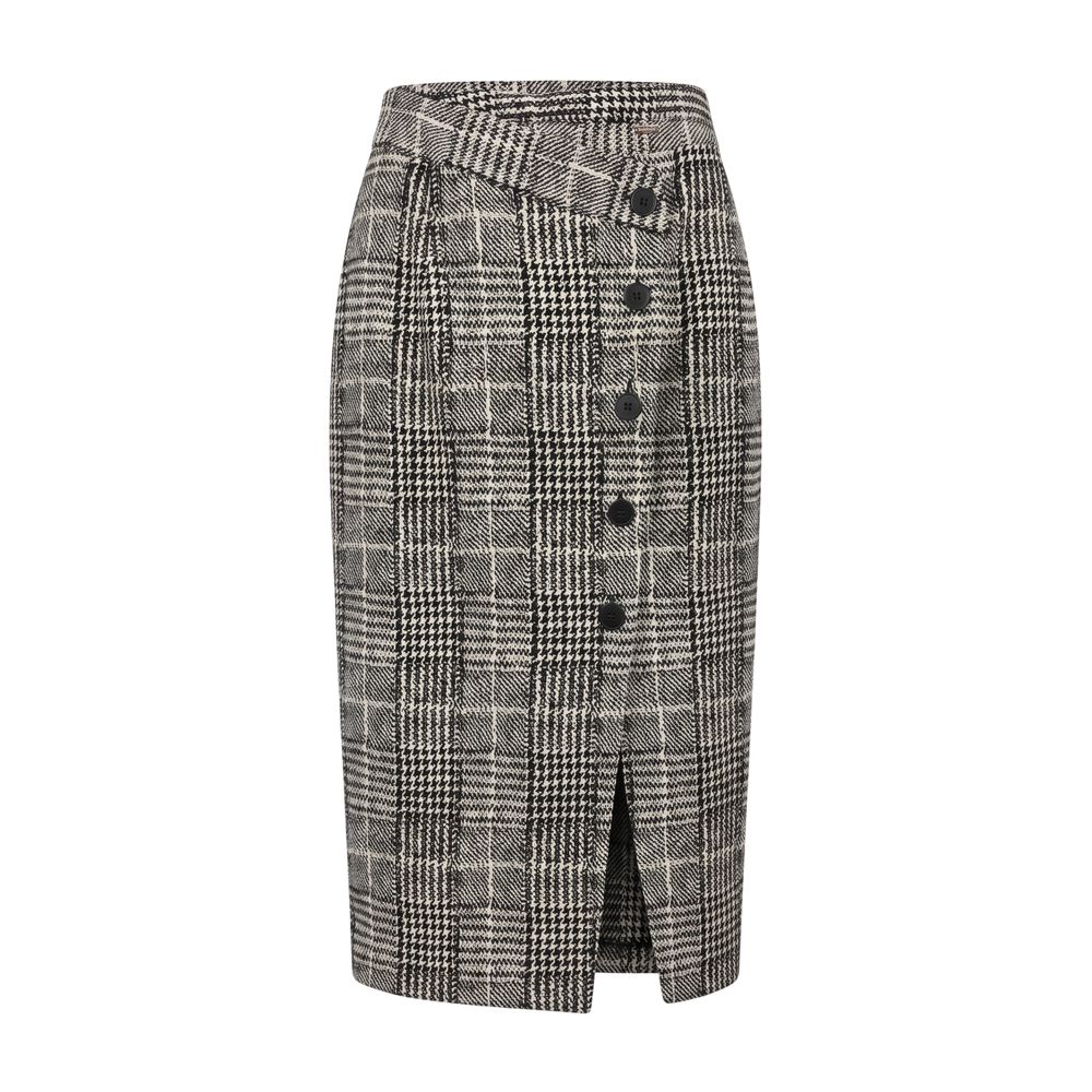 Baldinini Trend White Cotton Women Skirt